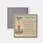 Aimant Sentiment bleu (Recto/Verso)