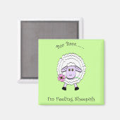 Aimant Sentiment de Sheepish (Recto/Verso)