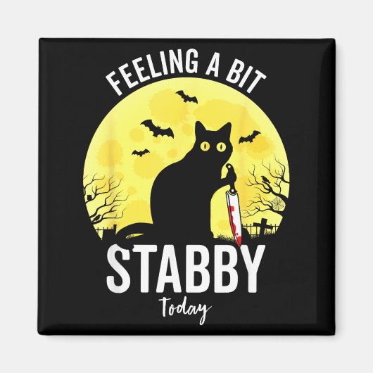 Aimant Sentiment Un Peu Meurtrier Drôle Chat Noir Hallowe (Devant)
