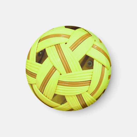 Aimant Sepak Takraw ball Yellow Sports (Devant)