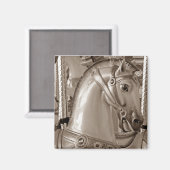Aimant Sepia Horse (Recto/Verso)