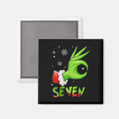 Aimant Sept Blagues 6 7 Mème Santa Noël Xmas Professeur  (Recto/Verso)