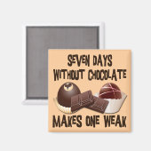AIMANT SEPT JOURS SANS CHOCOLAT (Recto/Verso)