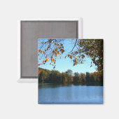 Aimant Sept sources Automnes Arbres et Étang (Recto/Verso)