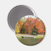 Aimant Sept sources Pont d'automne III Paysage d'automne (Recto/Verso)