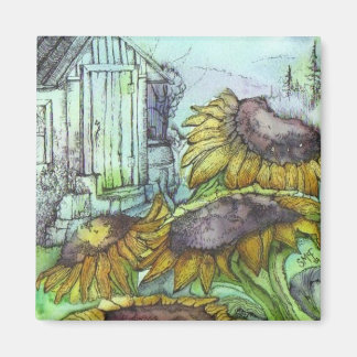 Aimant Septembre dans le jardin