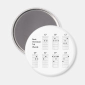 Aimant Septième accords dominants de base (Recto/Verso)