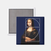 Aimant Séquence Leonardo da Vinci Mona Lisa Fibonacci (Recto/Verso)