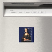 Aimant Séquence Leonardo da Vinci Mona Lisa Fibonacci (In Situ (Lave-vaisselle))