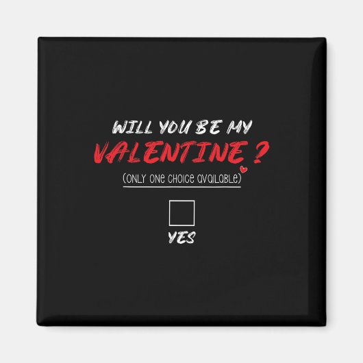 Aimant Seras-Tu Mon Chemise De La Saint-Valentin (Devant)