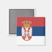 Aimant Serbia Flag (Recto/Verso)