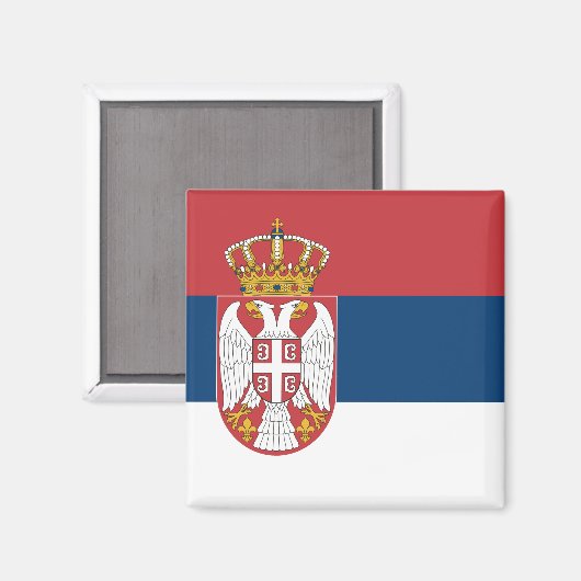 Aimant Serbian Flag (Recto/Verso)
