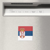 Aimant Serbian Flag (In Situ (Lave-vaisselle))