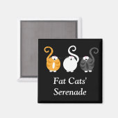 Aimant Serenade de chats gras (Recto/Verso)