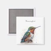 Aimant Serenade de colibri bijoux, coutume (Recto/Verso)