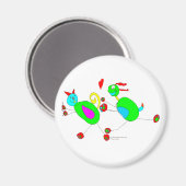 Aimant Serena's Cat and Dog Chase (Recto/Verso)