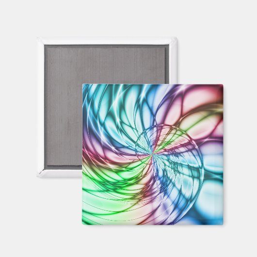Aimant Serendipité | Multicolor Fractal Art (Recto/Verso)
