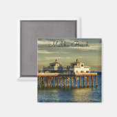 Aimant Serene Malibu Beach Pier Californie (Recto/Verso)