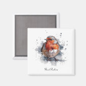 Aimant Serene Robin, personnalisée (Recto/Verso)