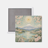 Aimant Sérénité printanière mosaïque (Recto/Verso)