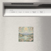 Aimant Sérénité printanière mosaïque (In Situ (Lave-vaisselle))
