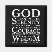 Aimant Serenity Prayer Na Aa Sober Recovery  (Devant)