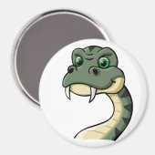 Aimant Serpent à caricature (Recto/Verso)