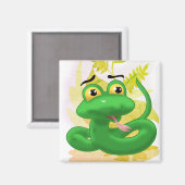 Aimant Serpent à caricature (Recto/Verso)