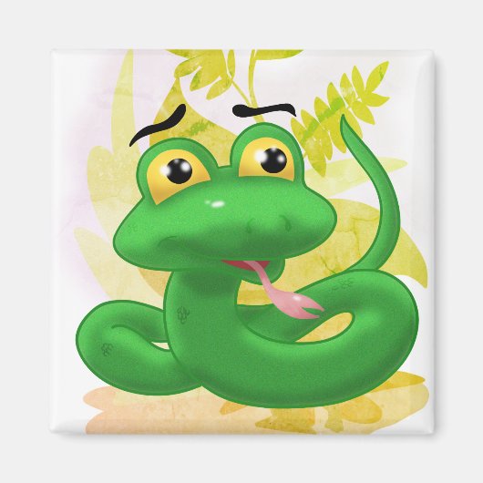 Aimant Serpent à caricature (Devant)