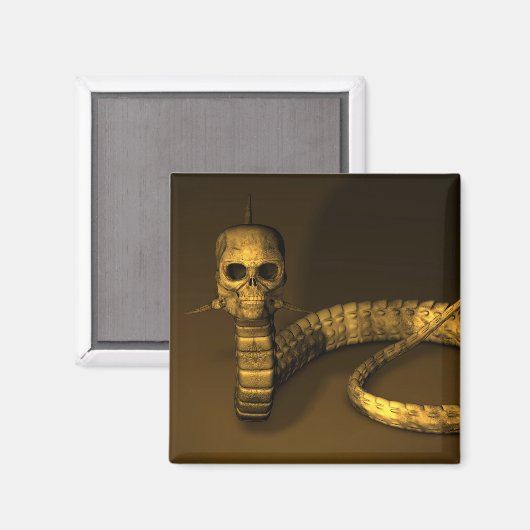 Aimant Serpent crâne (Recto/Verso)