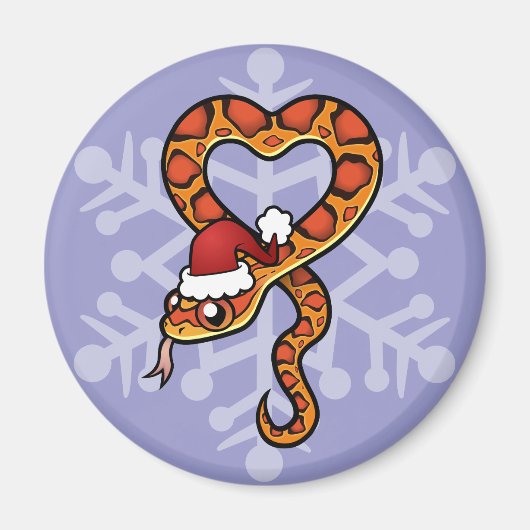 Aimant Serpent de Noël (Devant)