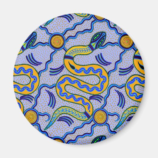 Aimant Serpent tribal (Devant)