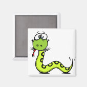 Aimant Serpent vert (Recto/Verso)