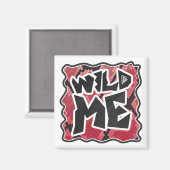 Aimant Serpent Wild Me Black et Red Print (Recto/Verso)