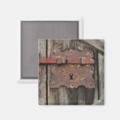 Aimant Serrure à loquet rustique sur planche de grange (Recto/Verso)