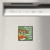 Aimant Service alimentaire Bunny en colère (In Situ (Lave-vaisselle))