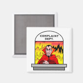 Aimant Service client infernal Satan Diable Enfer (Recto/Verso)