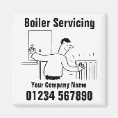 Aimant Service de chaudières Coordonnées (Devant)