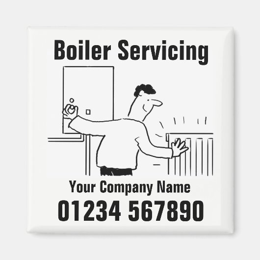 Aimant Service de chaudières Coordonnées (Devant)