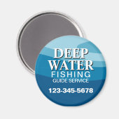 Aimant Service de guide de pêche (Recto/Verso)
