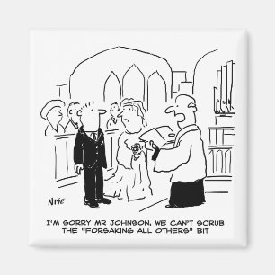 Aimant Service de mariage à l'église Le vicaire ne peut p