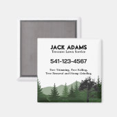 Aimant Service de pelouse Treecare (Recto/Verso)