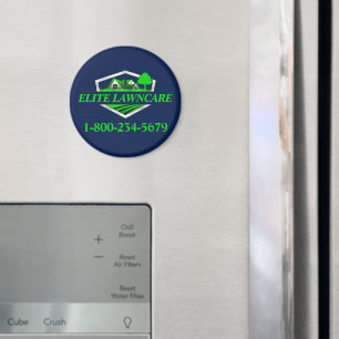 Aimant Service d'entretien de pelouse professionnel Bleu