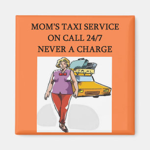 Aimant service du taxi de la maman