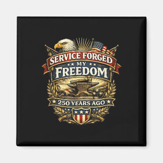 Aimant Service forgé liberté il y a 250 ans vétéran aigle