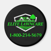 Aimant Service professionnel d'entretien de pelouse (Devant)