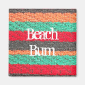 Aimant Serviette de plage colorée (Devant)