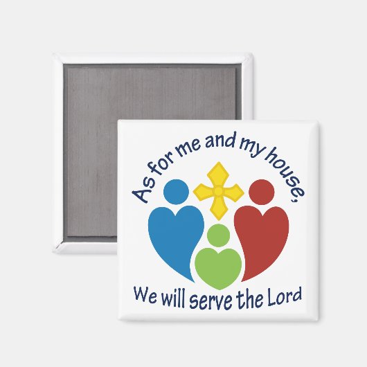 Aimant Servir le Seigneur (Recto/Verso)