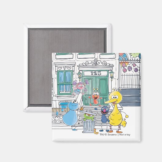 Aimant Sesame Pals Doodley Graphisme (Recto/Verso)