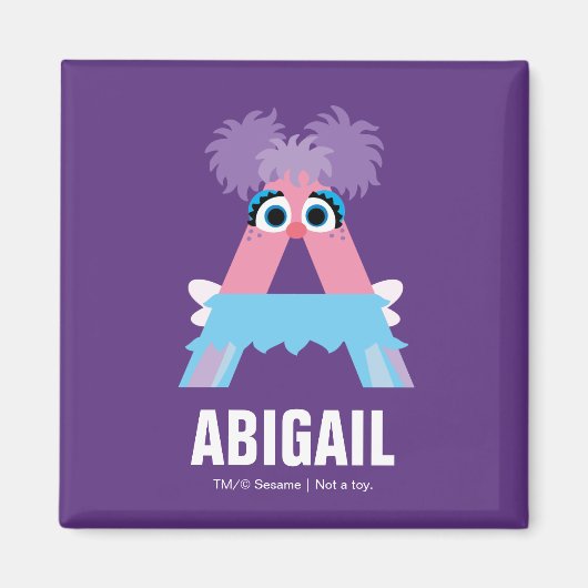 Aimant Sesame Street | A comme Abby (Devant)